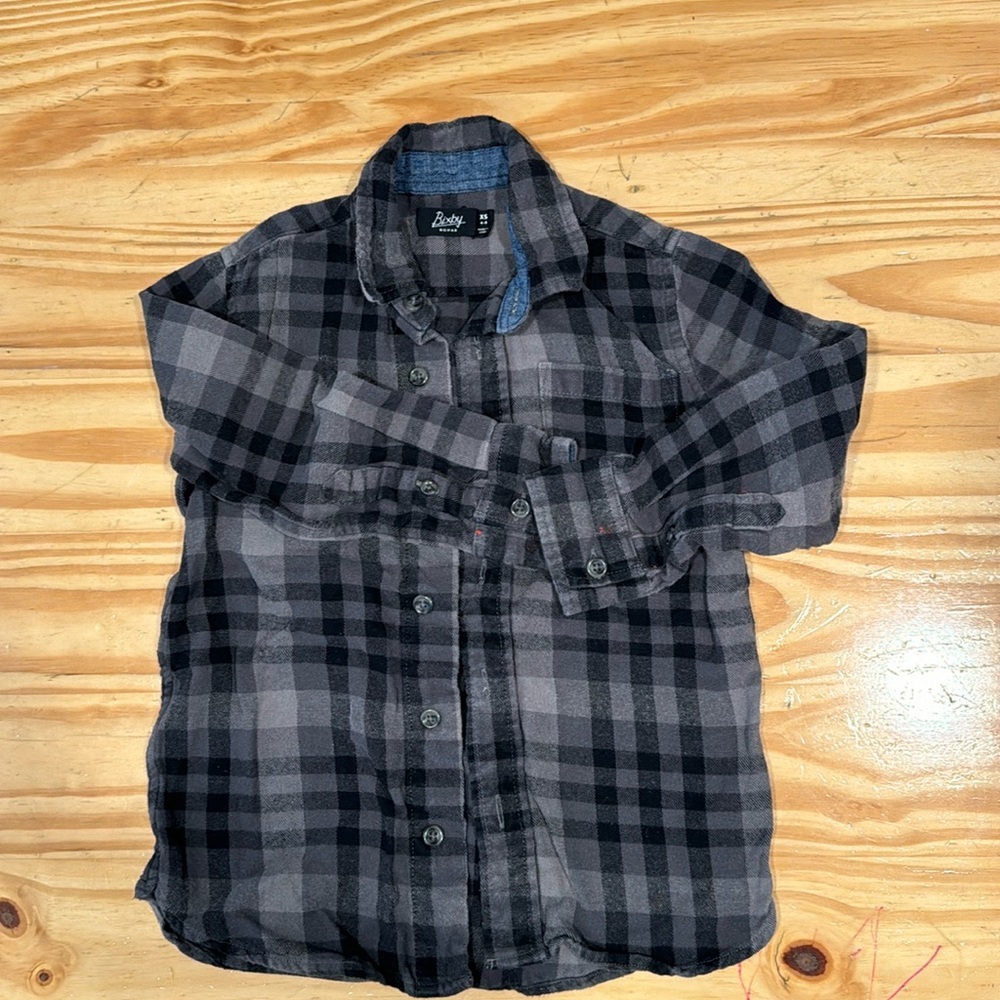 Bixby - flannel boys button down shirt
